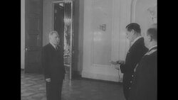 US Ambassador to Russia Charles E. Bohlen presents his credentials to Marshal Kliment Voroshilov in Moscow News Clip