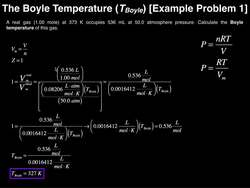 Real Gas Behavior | Determine the Boyle Temperature [Example #1] Instructional Video