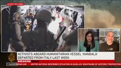 Israeli forces seizes Gaza-bound Handala ship, husband of activist on board speaks to Al Jazeera News Clip