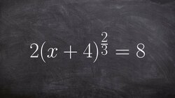 How to solve an equation with an expression raised to a fractional power Instructional Video