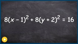 Find the center and radius of a circle in standard form Instructional Video