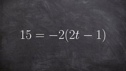 Solving an equation with parenthesis Instructional Video
