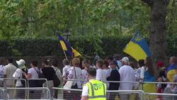 Protesters march in central London in support of Ukraine News Clip