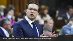 Parliament returns Monday. Here’s what to watch for. News Clip