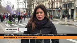 France hit by nationwide strike as unions fight government's pension reforms News Clip