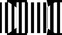 Black and white stripes. Computer generated abstract background Stock Footage