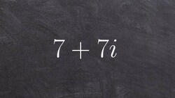 Tutorial - Finding the absolute value of a complex number ex 6, (7 + 7i) Instructional Video
