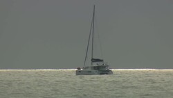 Yacht and fishing boats on the Seychelles News Clip