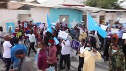 CLEAN : Gunfire breaks out at opposition march in Mogadishu News Clip
