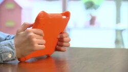 UK: Children using Internet and playing online games on a tablet computer Stockshots News Clip