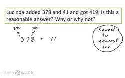 Assessing the Reasonableness of Sums with Rounding Instructional Video