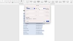 Mastering Microsoft Word 365 - Sorting text A-Z Instructional Video