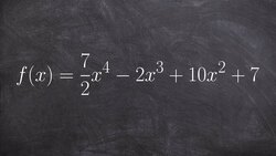 Tutorial - Detrmining the Leading coefficient and degree of a polynomial with a fraction ex 14 Instructional Video