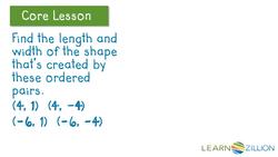Finding Perimeter and Area Using Ordered Pairs Instructional Video