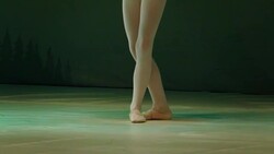 little ballet girls in multicolored tutu Stock Footage