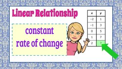 Complete the Table of a Linear Relationship | 8.F.B.4 Instructional Video
