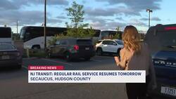 Commuters use NJ Transit's contingency plan at Secaucus Junction Park and Ride News Clip