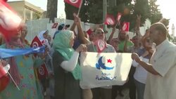 CLEAN : Ennahdha party leader arrives for anti-terror probe News Clip