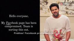 Facebook profile of Prabhas gets 'compromised'; actor confirms saying ' Team is sorting this out' News Clip
