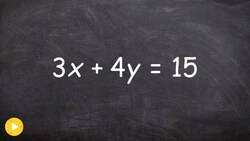 Solving an equation for y and x using two steps Instructional Video