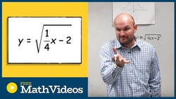 Steps to determining the domain of a radical function Instructional Video