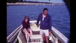 île d'oléron, France, fishing trip, 1967. Stock Footage