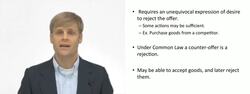 Rejecting a Contract Offer Instructional Video