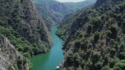 Historic Skylines: Drone Views of North Macedonia's Timeless Beauty Stock Footage