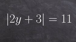 Learn to Solve a Basic Two Step Absolute Value Equation Instructional Video