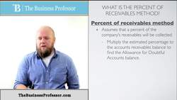 Percent of Receivables Method (Balance Sheet Method) - AR Instructional Video
