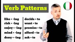 Inglese per Italiani: Verb Patterns (verbo + ing - verbo + to) Instructional Video