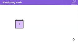 Simplifying surds Instructional Video