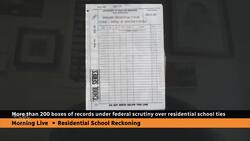 More than 200 boxes of records under federal scrutiny over residential school ties News Clip