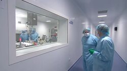 Boris Johnson visits Manufacturing facility for the Oxford/Astrazeneca vaccine News Clip