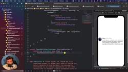 SwiftUI and Node.js Full Stack - Build Twitter - iOS 16 - FeedView Instructional Video
