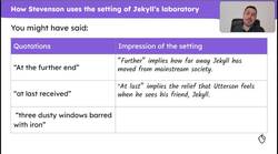 Comparing atmospheric settings in Stevenson's 'Jekyll and Hyde' Instructional Video