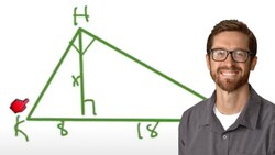 Geometric Mean in Right Triangles ("Nike" and "Heartbeat" relationships) Instructional Video