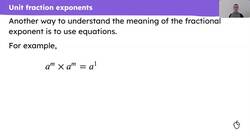 The laws of indices - fractional exponents Instructional Video