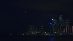 CLEAN : Crowds pack Hong Kong harbourfront to see a 'Blood Moon' rising News Clip