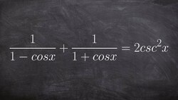 How to verify an identity by combining two rational expressions Instructional Video