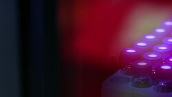 Test Tubes in a Centrifuge Stock Footage