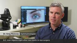 Rare tooth-in-eye surgery restores B.C. man’s vision News Clip