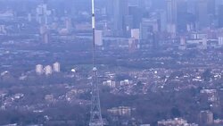 Aerial views of Crystal Palace Transmitting Station News Clip