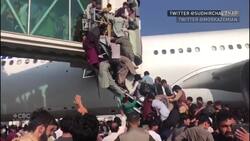 Afghans chase U.S. air force plane in desperate attempt to escape country News Clip