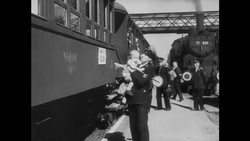 German Train and Workshop Stock Footage
