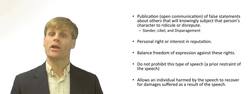 Defamation and the 1st Amendment Instructional Video