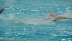 Water Polo  team game slow motion Stock Footage