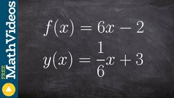 Proving that two functions are not inverses of each other Instructional Video
