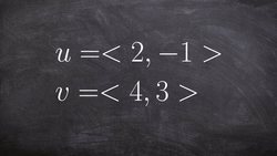 Determining the resultant vector from adding two vectors Instructional Video