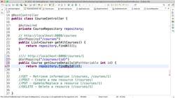 Learn Java from Scratch - A Beginner's Guide - Step 07 - Building REST API to Retrieve Details of a Course – GET Instructional Video